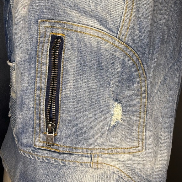 Harley-Davidson Distressed Denim Vest – Size S - Picture 6 of 16
